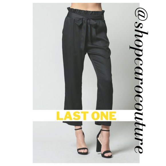 Fate Pants - 🔥LAST ONE!!🔥Paper bag tie waist flare pants